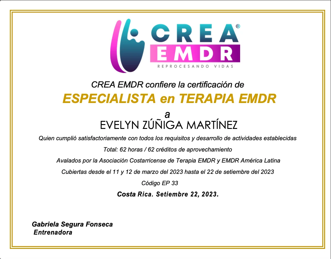 Terapeuta EMDR psicologa evelyn zuniga terapia emdr